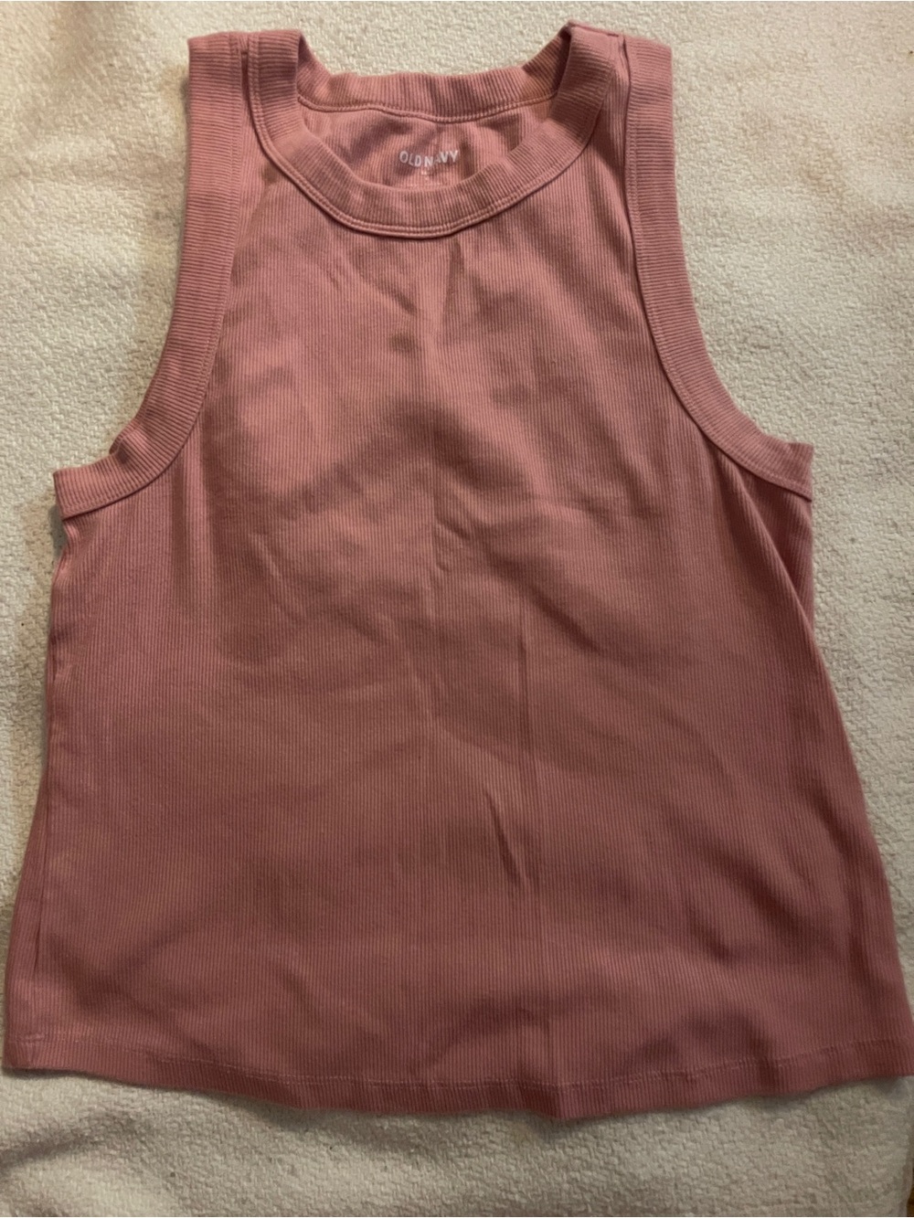 Old Navy Pink Ribbed Tank Top